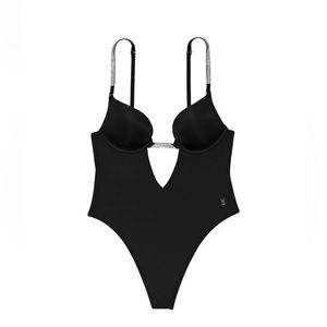 NWT X-LARGE Victoria’s Secret VERY SEXY Plunge Convertible Shine Bodysuit